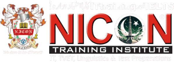 Nicon Group Of Colleges - Number 1 IT training Institute in Rawalpindi Islambad Pakistan logo white